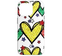 Custodia per iPhone 16 Pro Juneteenth Graphic For Black Women Red Yellow Green Heart