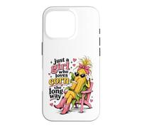 Custodia per iPhone 16 Pro Just a Girl Who Loves Corn the Long Way, divertente da donna