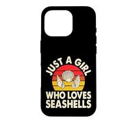 Custodia per iPhone 16 Pro Just a Girl Who Loves Seashells Ocean Lover Regalo Uomo Donna