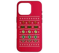 Custodia per iPhone 16 Pro Justice League Justice Shields Christmas Sweater