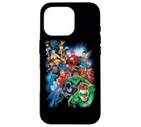 Custodia per iPhone 16 Pro Justice League Mighty Heroes Unite