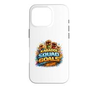 Custodia per iPhone 16 Pro Kabaddi Squads Goal del giocatore Raid sportivo indiano