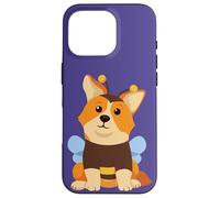 Custodia per iPhone 16 Pro Kawaii Corgi Bee In Un Divertente Pet Costume Cucciolo Cane Corgi