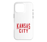 Custodia per iPhone 16 Pro Kc Rosso e Nero Kansas City Old School Throwback