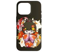 Custodia per iPhone 16 Pro Kokeshi Doll Koi Fish Giapponese Estetica Amante
