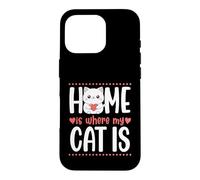 Custodia per iPhone 16 Pro La casa è dov'è il mio gatto