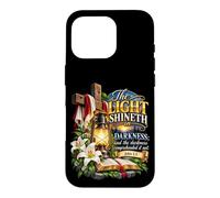 Custodia per iPhone 16 Pro La luce risplende nelle tenebre Giovanni 1 5 Scrittura