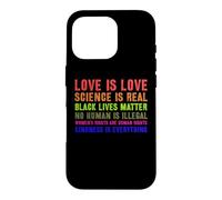 Custodia per iPhone 16 Pro La scienza è un vero orgoglio gay LGBT o LGBTQ L"amore è amore Sii gentile