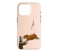 Custodia per iPhone 16 Pro LA SPIA CAPYBARA PIÙ FREDDA IN RAGGIA