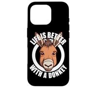 Custodia per iPhone 16 Pro La vita dell'amante degli asini è migliore con un asino divertente