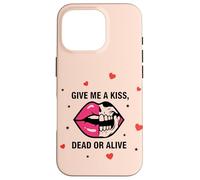 Custodia per iPhone 16 Pro Labbra Bacio Scuro Umorismo Amore Ragazza Gotico