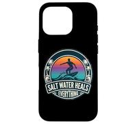 Custodia per iPhone 16 Pro L'acqua salata guarisce tutto Surf Surfing Surf Board Amante