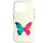 Custodia per iPhone 16 Pro Lascia che Dio ti trasformi una farfalla di cristiana