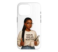 Custodia per iPhone 16 Pro Le tue idee contano ispirazione positiva ti e ti amo.