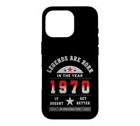 Custodia per iPhone 16 Pro Legends Are Born In The Year 1970 Compleanno Vintage 70