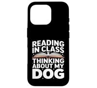 Custodia per iPhone 16 Pro Leggere in classe pensando al mio studente di cani