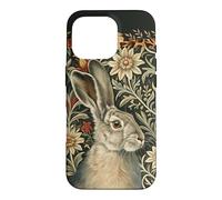 Custodia per iPhone 16 Pro Lepre vittoriana William Morris Floral Art