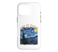 Custodia per iPhone 16 Pro Let It Gogh Notte Stellata Pittura Belle Arti Gioco di parole