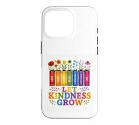 Custodia per iPhone 16 Pro Let Kindness Grow Rainbow Books Fiori Gentilezza Orgoglio