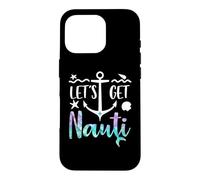 Custodia per iPhone 16 Pro Let's Get Nauti Bachelorette Party Funny Bride Mermaid Theme