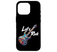 Custodia per iPhone 16 Pro Let's Rock N Roll Guitar Band Funny Rock Ragazze Ragazzi Bambini