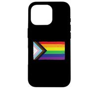Custodia per iPhone 16 Pro LGBTQ Queer Black Transgender Pride Rainbow Flag