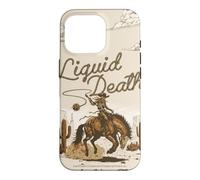 Custodia per iPhone 16 Pro Liquid Death Western Cowboy Murder Your Thirst Water