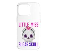 Custodia per iPhone 16 Pro Little Miss Sugar Skull divertente per bambine messicane