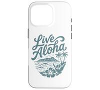 Custodia per iPhone 16 Pro Live Aloha Shaka Surf Wave Ibisco Hawaii DiamondHead Art