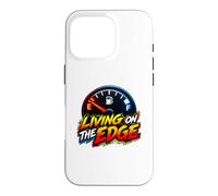 Custodia per iPhone 16 Pro Living on the Edge Empty Fuel Gauge Funny Driving