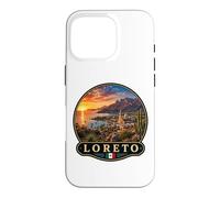 Custodia per iPhone 16 Pro Loreto Tramonto Paesaggio Panoramico Vista Spiaggia
