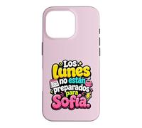 Custodia per iPhone 16 Pro Los Lunes non están preparados para Sofía humor frase