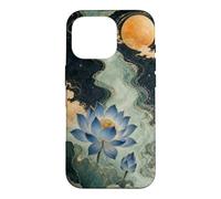 Custodia per iPhone 16 Pro Loto blu sotto un cielo pieno di stelle