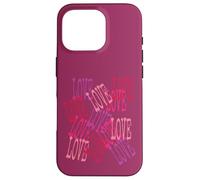 Custodia per iPhone 16 Pro Love in Cascata Lettering Romantico