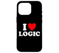 Custodia per iPhone 16 Pro Love Logic Funny Smart Data Think Math Make Sense Fan dei programmatori