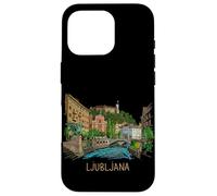 Custodia per iPhone 16 Pro Lubiana Slovenia souvenir da viaggio regalo punto di riferimento della città