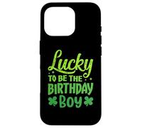 Custodia per iPhone 16 Pro Lucky to Be the Birthday Boy Shamrock St Patrick's Day Boys