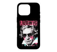 Custodia per iPhone 16 Pro Ludwig van Beethoven - Compositore divertente retrò Pop Art Music
