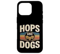 Custodia per iPhone 16 Pro Luppolo e cani Birra artigianale Amante dei cani