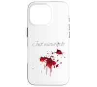 Custodia per iPhone 16 Pro macchia rossa con marmellata umorismo shock mamma