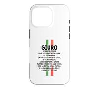 Custodia per iPhone 16 Pro Maglia Celebrativa, Formula Giuramento Repubblica Italiana