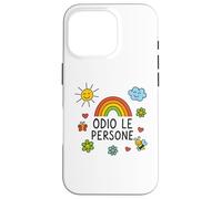 Custodia per iPhone 16 Pro Maglia Divertente ODIO LE PERSONE vi voglio bene… da lontano