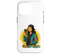 Custodia per iPhone 16 Pro maglia mona lisa style design
