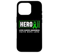 Custodia per iPhone 16 Pro Maglietta per la consapevolezza del cancro al fegato - Consapevolezza degli eroi del cancro al feg