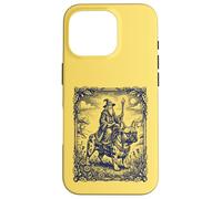 Custodia per iPhone 16 Pro Mago Cavalcando Bulldog Francese Fantasy Art