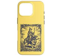 Custodia per iPhone 16 Pro Mago mistico Cavalcando Bassotto Cane Fantasy Art
