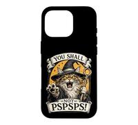 Custodia per iPhone 16 Pro Maine Coon Cat Wizard You Shall Not PSPS Fantasy Magic