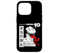 Custodia per iPhone 16 Pro Manga Horror Anime Style Design Giapponese Edgy Ghostly Demon