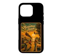 Custodia per iPhone 16 Pro Manhattan Beach Skate Crew Street anni '70 California retrò