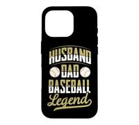 Custodia per iPhone 16 Pro Marito Papà Baseball Leggenda Padri Giorno